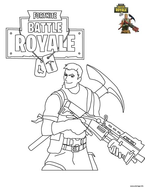 Coloriage Fortnite à imprimer